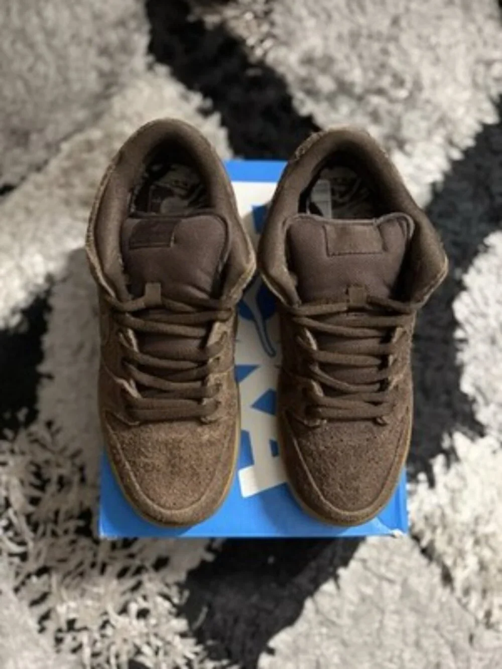 Nike Dunk Premium SB Low Big Foot Brown Suede 313170-222 Men's Size 9